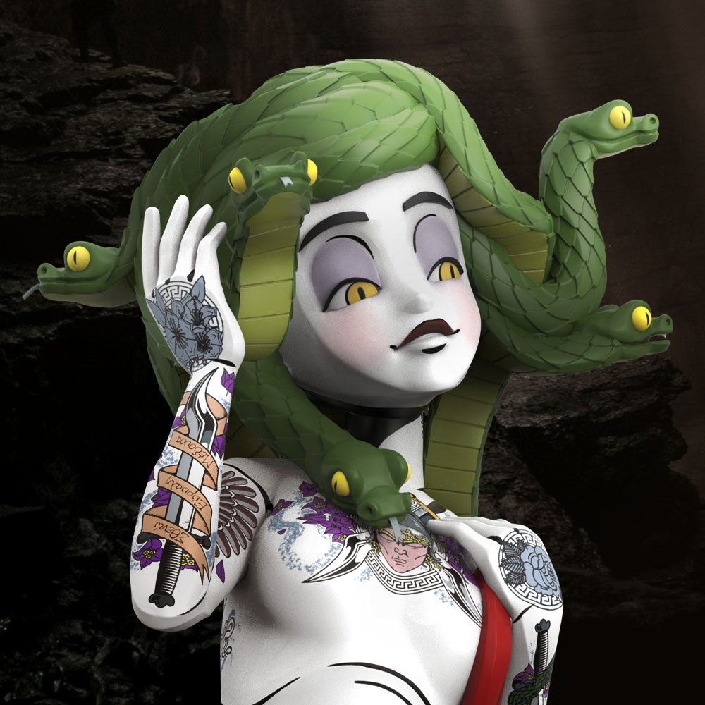 日本未販売 Mighty Jaxx Inked Stories : Medusa Mighty Jaxx INKED STORIES: MEDUSA (MONO EDITION